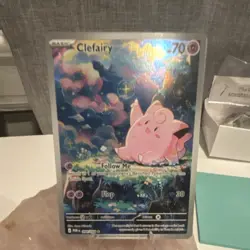 Pokemon Clefairy ex 184/159 Sv09 perfect order Holo 70HP illustration rare - Image 1