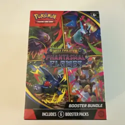 Pokemon TCG Phantasmal Flames (ME02) Booster Bundle NEW FACTORY SEALED - 6 Packs - Image 1