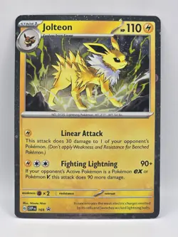 Pokemon TCG Jolteon SVP 169 Black Star Promo Cosmos Holo 🍥2 SWIRLS 🍥 - Image 2