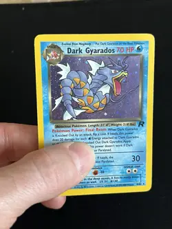 Pokemon Team Rocket Holo 5 card Lot – Dark Gyarados, Magneton (SWIRL) – WOTC - Image 3
