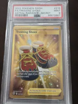2022 Pokemon Sword and Shield Astral Radiance Trekking Boots Scr #215 /189 PSA 9 - Image 1