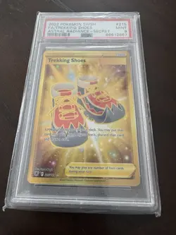 2022 Pokemon Sword and Shield Astral Radiance Trekking Boots Scr #215 /189 PSA 9 - Image 3
