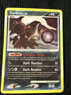 Pokemon TCG Darkrai 3/100 - D&P Majestic Dawn Rare Reverse Holo - Image 1