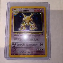 Pokemon TCG Base Set 2 1/130 Alakazam Holo Rare - Image 1
