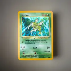 Pokemon Scyther 10/64 Jungle Unlimited Edition Holo Rare 1999 - Image 1