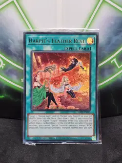 Yugioh Harpie's Feather Rest LART-EN029 Ultra Rare Sealed NM - Image 1