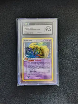 CGC 9.5 MINT+ Ninetales 2006 EX Dragon Frontiers 8/101 Holo POP 12 Pokemon TCG - Image 1