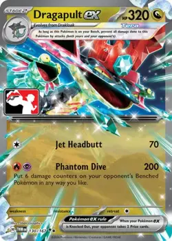 1x Dragapult ex (#130/167) - Holofoil NM Eng Pokemon - Prize Pack Series - Image 1