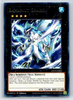 Bahamut Shark Rare Legendary Duelists: Duels From the Deep LED9-EN011 LP - Image 1