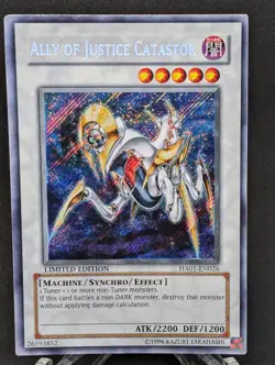 Ally of Justice Catastor HA01-EN026 Hidden Arsenal Limited Ultimate LP- - Image 1