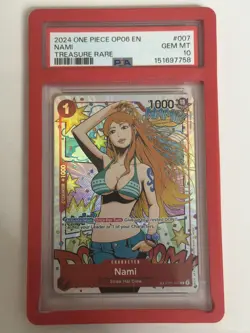 One Piece Nami ST01-007 C Treasure Rare Wings of the Captain, PSA10 - Image 1