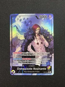 One Piece Donquixote Rosinante Alt Art Leader OP12-061 - Near Mint English - Image 1