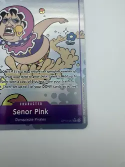 One Piece TCG Senor Pink OP10-067 Rare Alternative Art Royal Blood English NM - Image 5