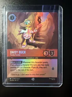 EPIC Daisy Duck - Trendy Traveler 216/204 Disney Lorcana Wilds Unknown NM - Image 1