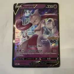 Pokemon Mewtwo V Promo Holo SWSH Sword & Shield SWSH223 220 HP Pokemon Card - Image 1