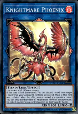 Knightmare Phoenix - Super Rare 1st Edition FLOD-EN046 - NM - YuGiOh - Image 1