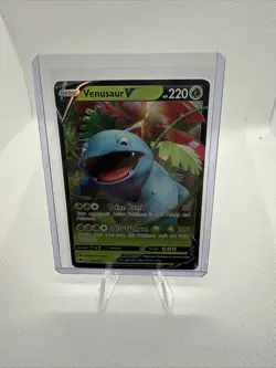 Venusaur V 001/073 NM Ultra Rare Full Art Pokemon Card - Image 1