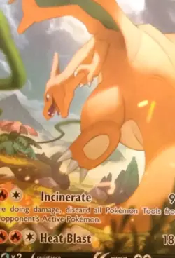 Pokemon Charizard 11/108 Evolutions Holo Rare Dragon Card 150 HP 200 Attack - Image 1