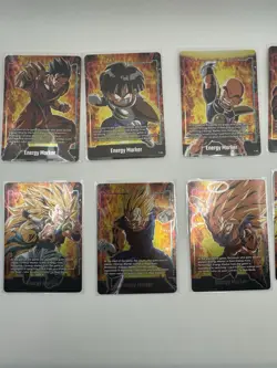 Bandai Dragon Ball Super Card Game Energy Marker Lot Goku Vegeta 10 Cards - Image 2