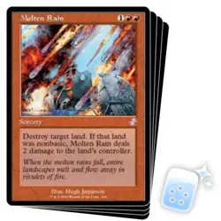 MOLTEN RAIN X4 Time Spiral Remastered Magic MTG MINT CARD - Image 1
