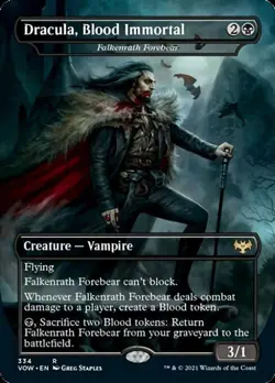 Dracula, Blood Immortal - Light Play MTG Innistrad: Crimson Vow - Image 1