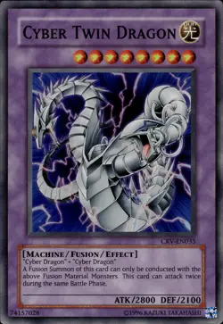 Cyber Twin Dragon - Super Rare CRV-EN035 - MP - YuGiOh - Image 1