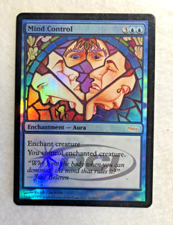 Magic the Gathering **Mind Control** Foil - DCI Promo - Nice Card - NM - Image 1