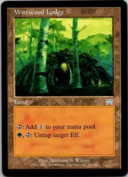 Mtg Magic The Gathering Wirewood Lodge Onslaught See Scan B - Image 1