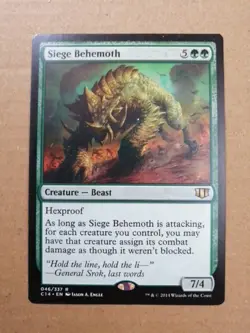 MTG - Siege Behemoth - Commander 2014 - Lightly Played Like Your Ex - Image 1