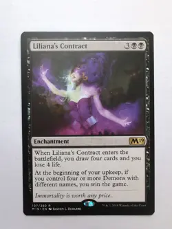 MTG Liliana's Contract (M19) Core Set 2019 Regular Rare 107/280 - Image 1