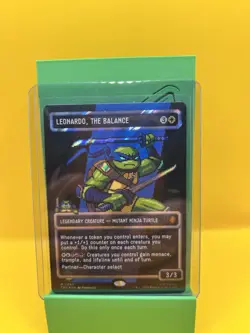 Leonardo, the Balance (0083) (Borderless) (Surge Foil) Commander: Teenage Mutant - Image 2