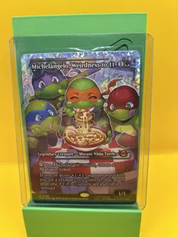 Michelangelo, Weirdness to 11 (Showcase) (Fracture Foil) Teenage Mutant Ninja... - Image 3