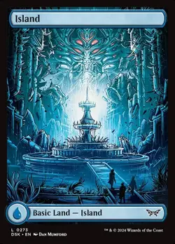 Lot of 20x Island #273- DSK Duskmourn - MTG Magic FULL ART FOIL Land NM - Image 1