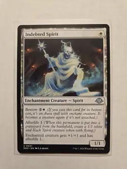 Indebted Spirit - Modern Horizons 3 - PI - MTG Magic - Uncommon - Creature - Image 1