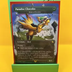 MTG-Paradise Chocobo Birds of Paradise Borderless Foil #483 - Image 3