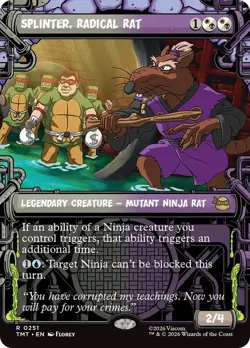 Splinter, Radical Rat Showcase Teenage Mutant Ninja Turtles NM MTG - Image 1