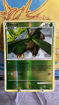 Tropius 66/95 Reverse Holo Unleashed Pokemon Card HeartGold SoulSilver NM/LP - Image 1