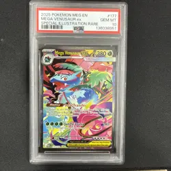 PSA 10 Mega Venusaur EX 177/132 Mega Evolution Special Illustration Rare POKEMON - Image 1