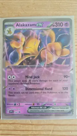 Alakazam ex SVP050 Scarlet & Violet 151 Ultra Rare Holo Promo Pokemon Card * New - Image 1