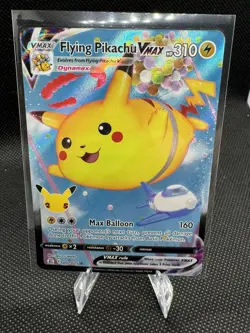 2021 NM Pokemon Flying Pikachu VMAX 024/028 25th Anniversary Collection Japanese - Image 1