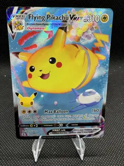 2021 NM Pokemon Flying Pikachu VMAX 024/028 25th Anniversary Collection Japanese - Image 4