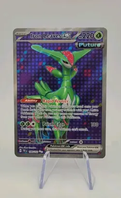 Pokemon TCG: Iron Leaves EX 186/162 Ultra Rare Full Art - Temporal Forces- NM - Image 1