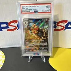 Pokemon TCG Pyroar Illustration Rare Paldea Evolved 200/193 PSA Mint 9 - Image 1