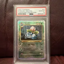 2002 Pokemon Legendary Collection Reverse Holo Ivysaur 47/110 PSA 9 - Image 2