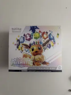 Pokemon TCG Scarlet & Violet Prismatic Evolutions ETB SLIGHT RIP SEE DESC - Image 1