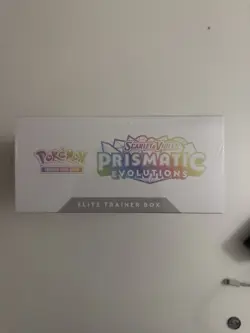 Pokemon TCG Scarlet & Violet Prismatic Evolutions ETB SLIGHT RIP SEE DESC - Image 2