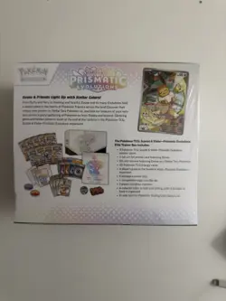 Pokemon TCG Scarlet & Violet Prismatic Evolutions ETB SLIGHT RIP SEE DESC - Image 3