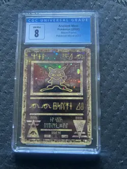 Pokemon 2000 Ultra Rare Ancient Mew Full Holo Egyptian Movie Promo - Image 1