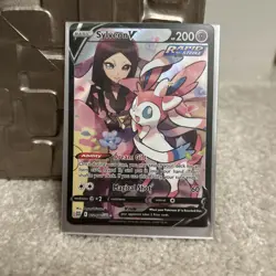 Pokemon Sylveon V TG14/TG30 Full Art Ultra Rare Rapid Strike Holo 200 HP - Image 1