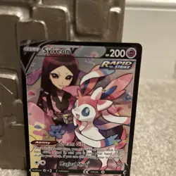 Pokemon Sylveon V TG14/TG30 Full Art Ultra Rare Rapid Strike Holo 200 HP - Image 3
